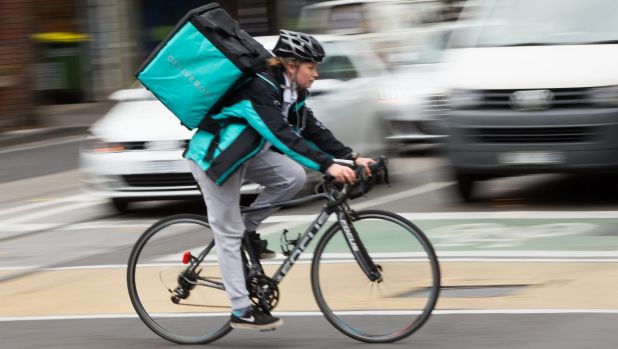 deliveroo by bicycle